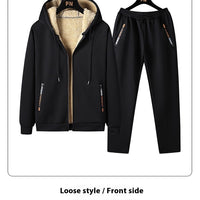 Plus Size Men's Suit Formal Two-Piece Set with Pants