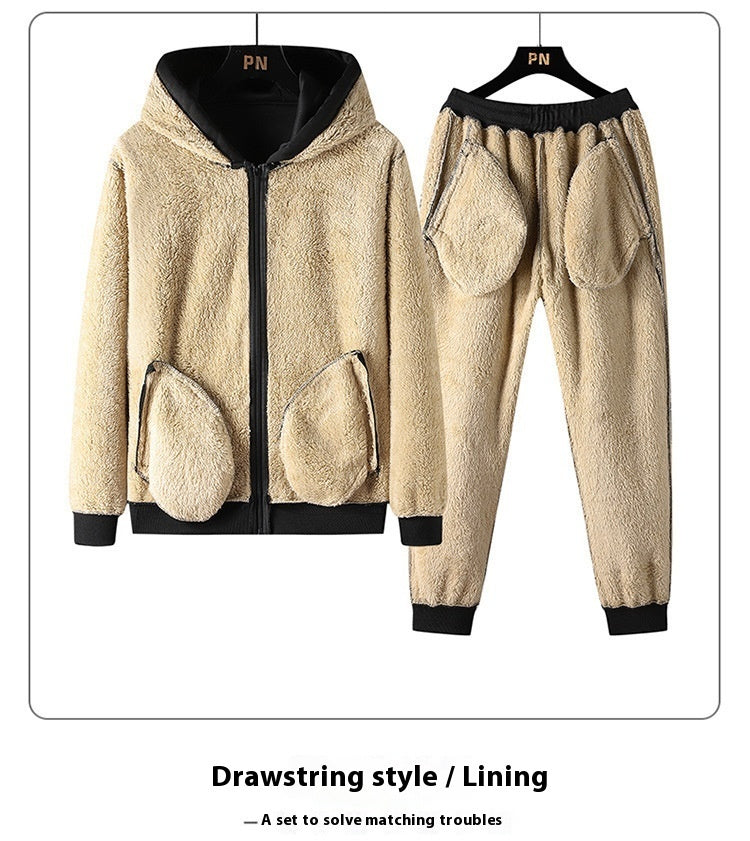 Plus Size Men's Suit Formal Two-Piece Set with Pants