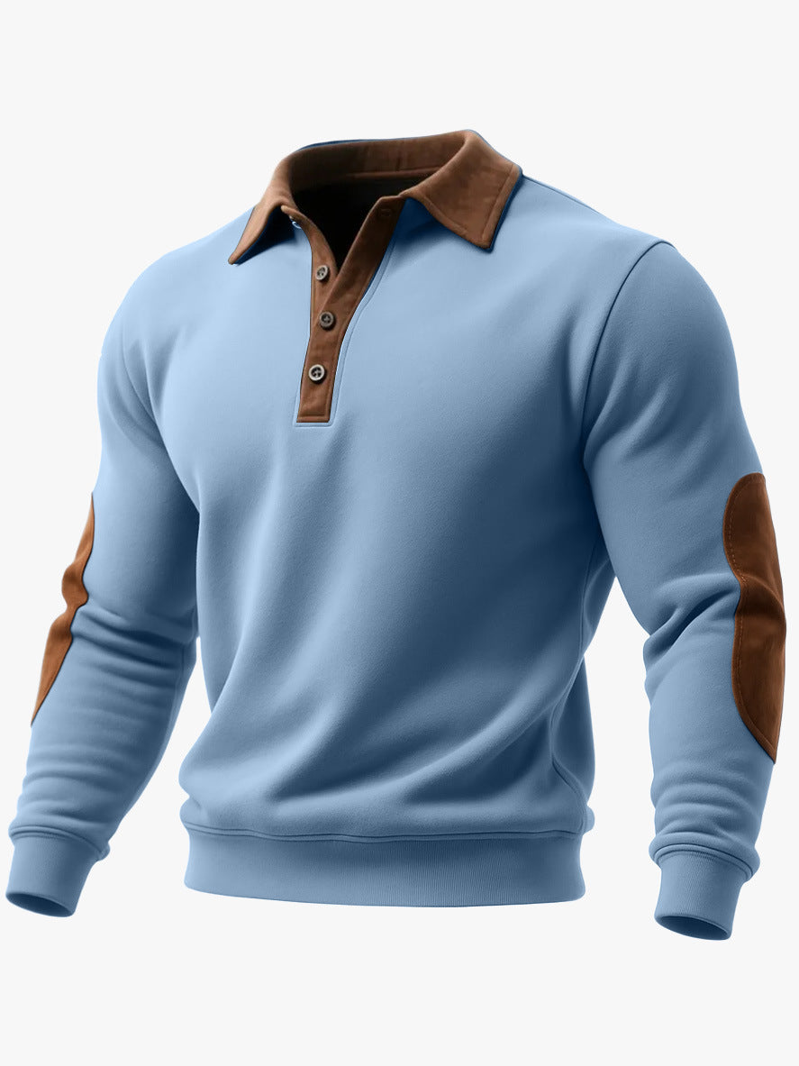 Mens European And American Ethnic-Style 3D Printed Half-Zip Hoodie
