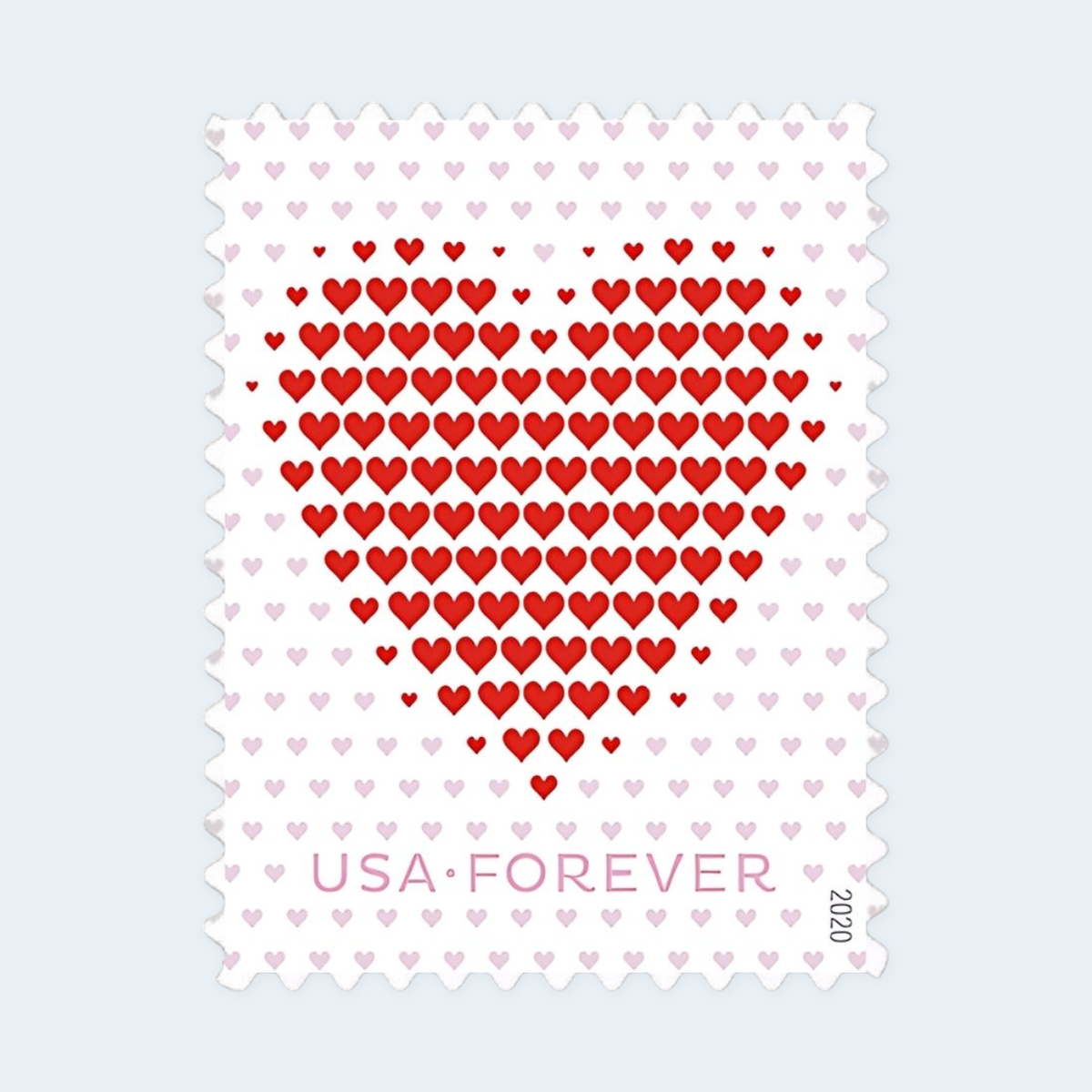 2020 Made of Hearts Forever Stamps: Self-Adhesive Sheets for First-Class Mail, product image 2