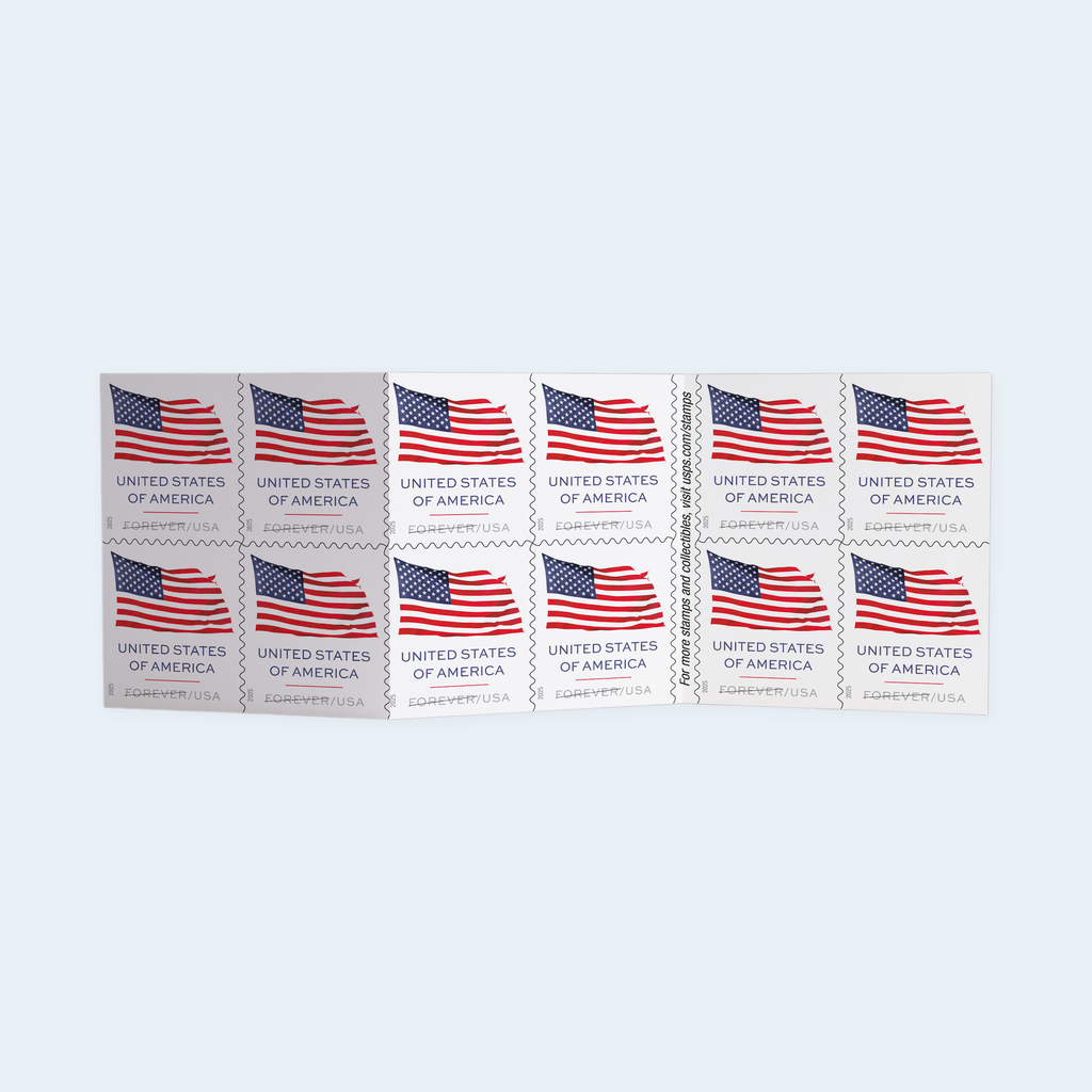 2025 U.S. Flag Forever Stamps: Self-Adhesive Booklet for First-Class Mail, product image 3