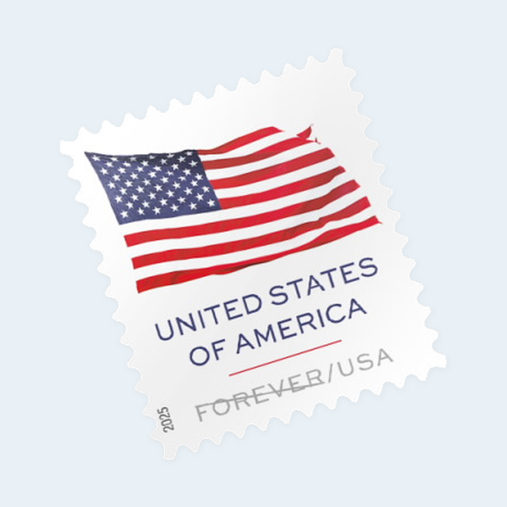 2025 U.S. Flag Forever Stamps: Self-Adhesive Sheet for First-Class Mail, product image 2