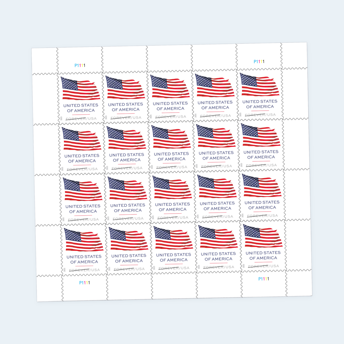 2025 U.S. Flag Forever Stamps: Self-Adhesive Sheet for First-Class Mail, product image 3