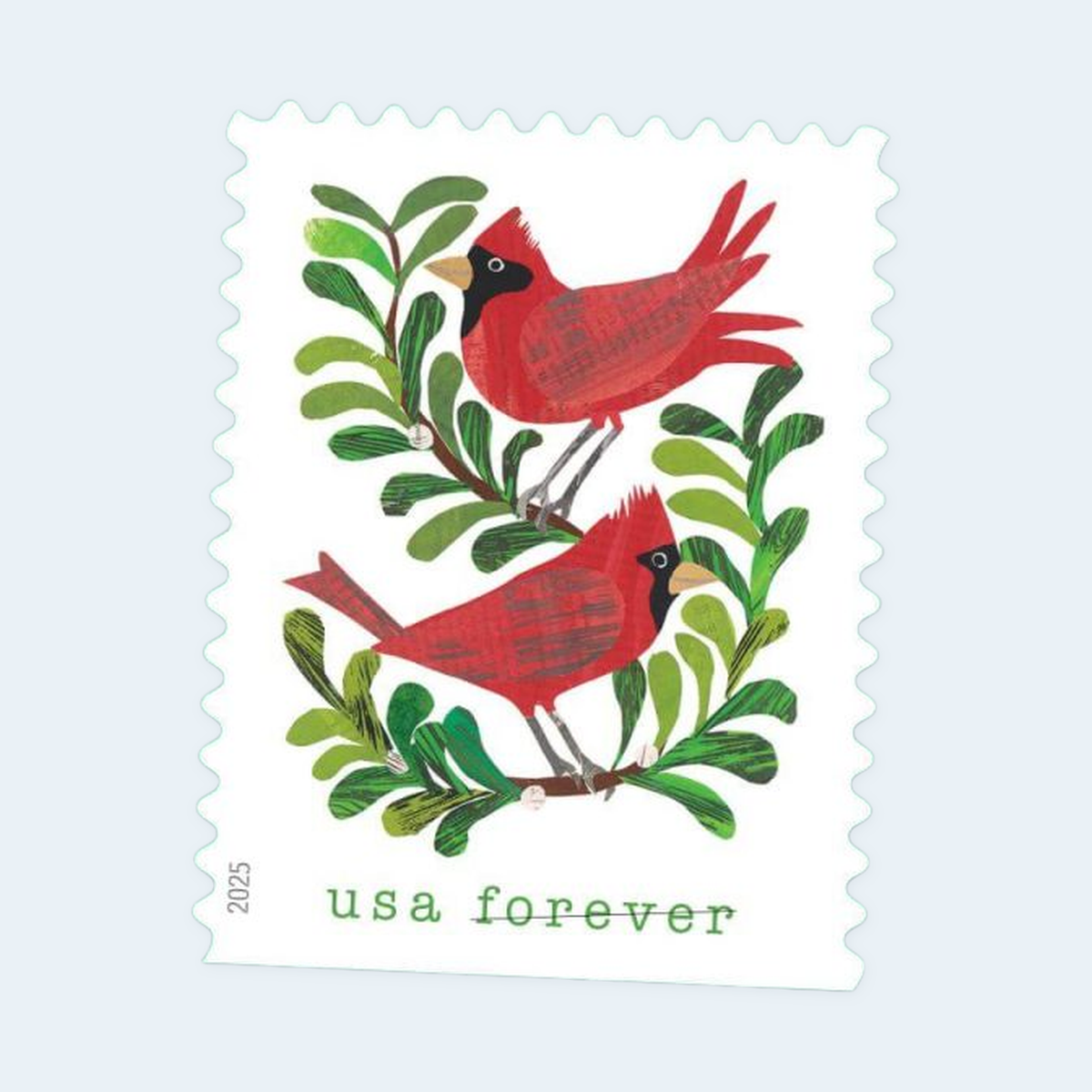2025 Holiday Cheer Forever Stamps: Self-Adhesive Booklet for First-Class Mail, product image 3