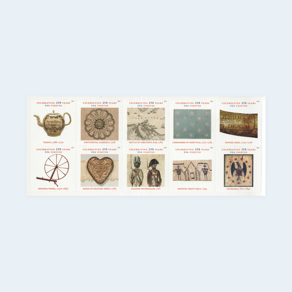 2026 Treasures of the Revolutionary Era Forever Stamps: Celebrating 250 Years, product image 1