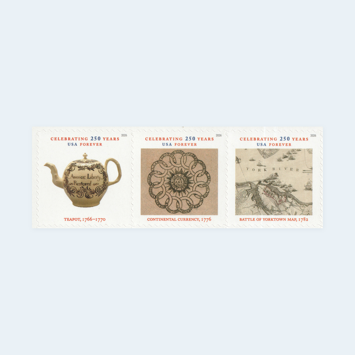 2026 Treasures of the Revolutionary Era Forever Stamps: Celebrating 250 Years, product image 3