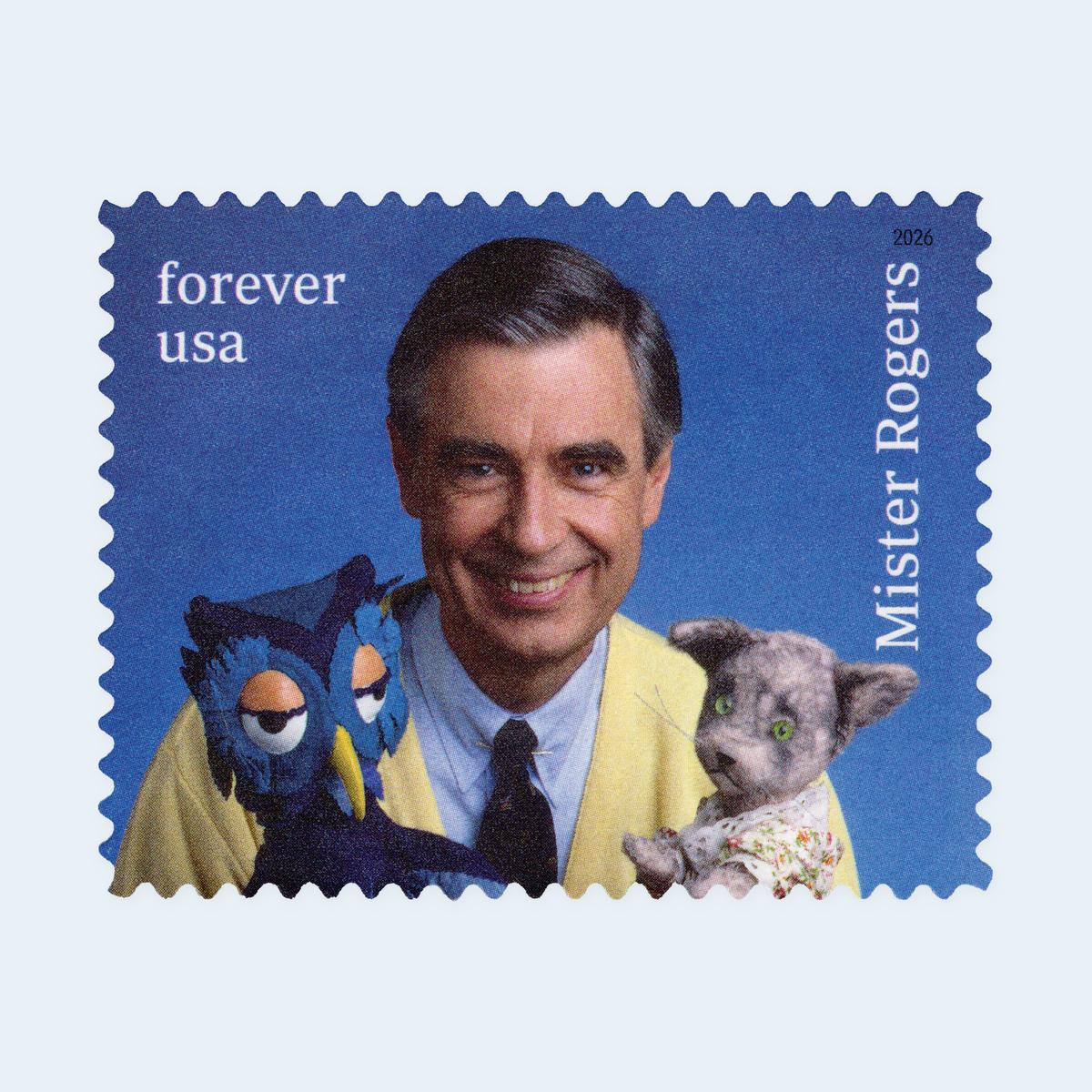 2026 Mister Rogers Forever Stamps: Four-Design Self-Adhesive Souvenir Sheets, product image 3