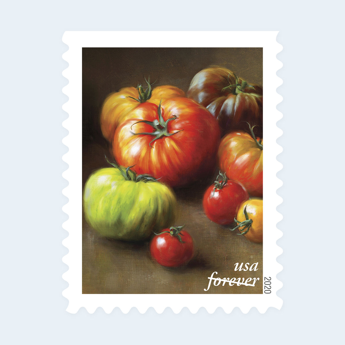 2020 Fruits and Vegetables Forever Stamps: Self-Adhesive Booklet for First-Class Mail, product image 2