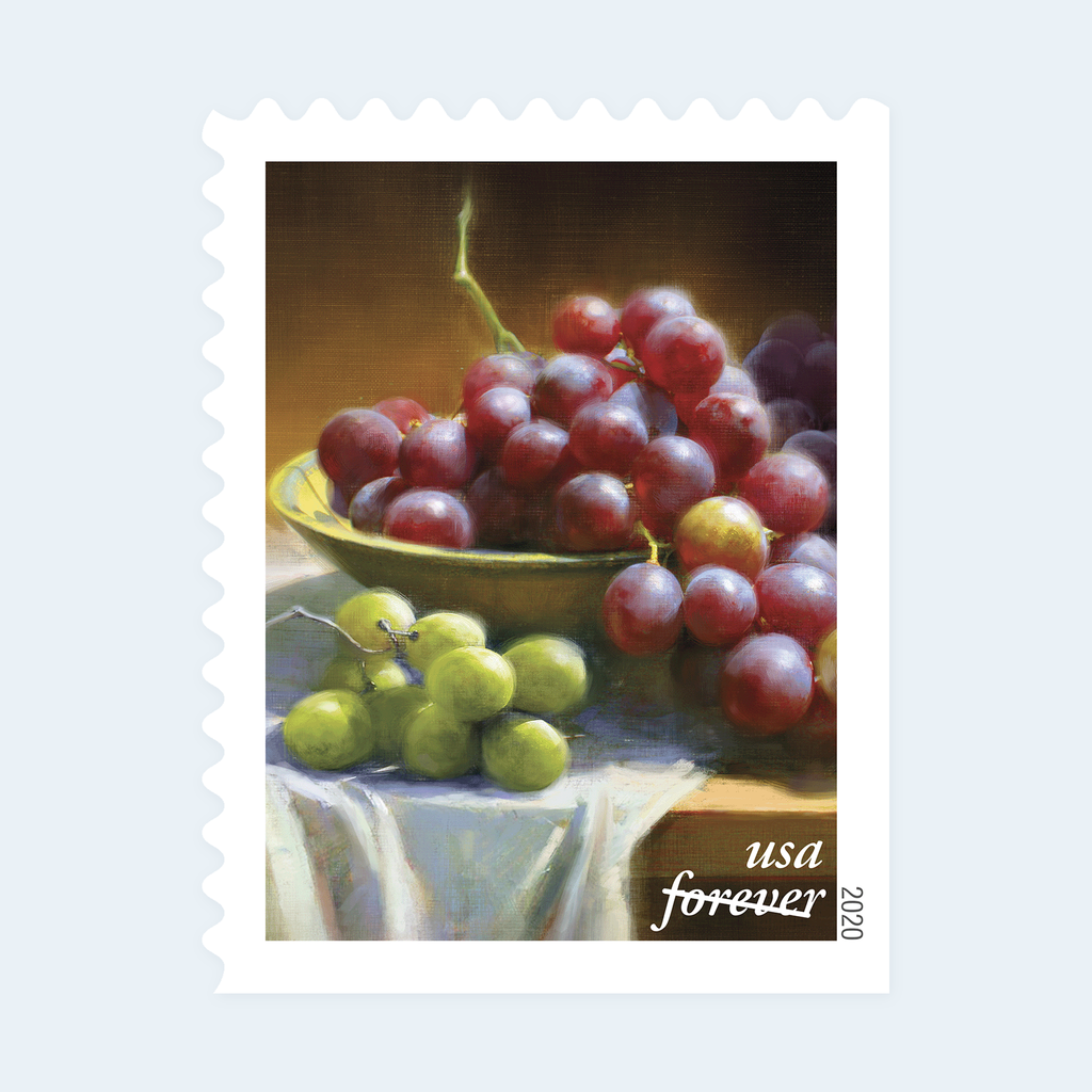 2020 Fruits and Vegetables Forever Stamps: Self-Adhesive Booklet for First-Class Mail, product image 3