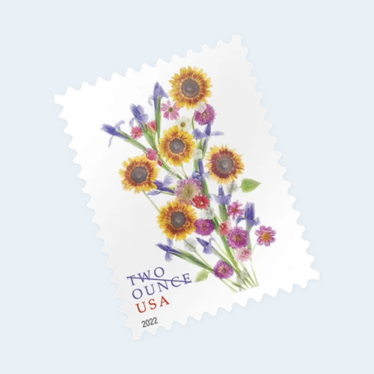 2022 Sunflower Bouquet Two-Ounce Stamps: Self-Adhesive Sheets for First-Class Mail, product image 3
