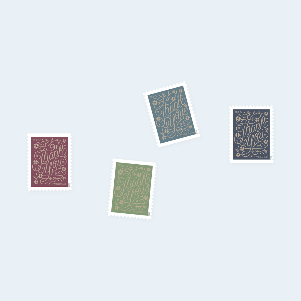 2020 Thank You Forever Stamps: Self-Adhesive Sheet for First-Class Mail, product image 3