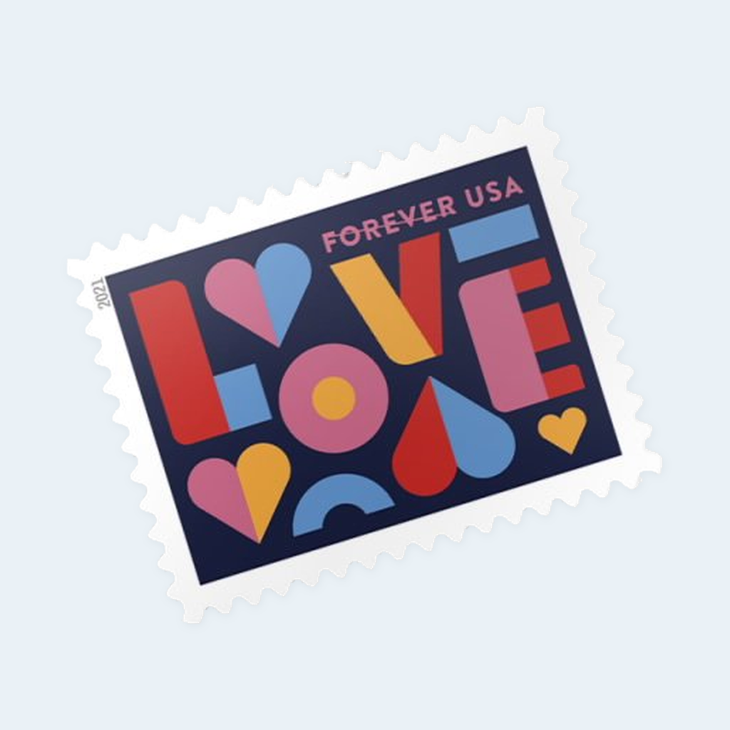 2021 Love Forever Stamps: Self-Adhesive Sheets for First-Class Mail, product image 3
