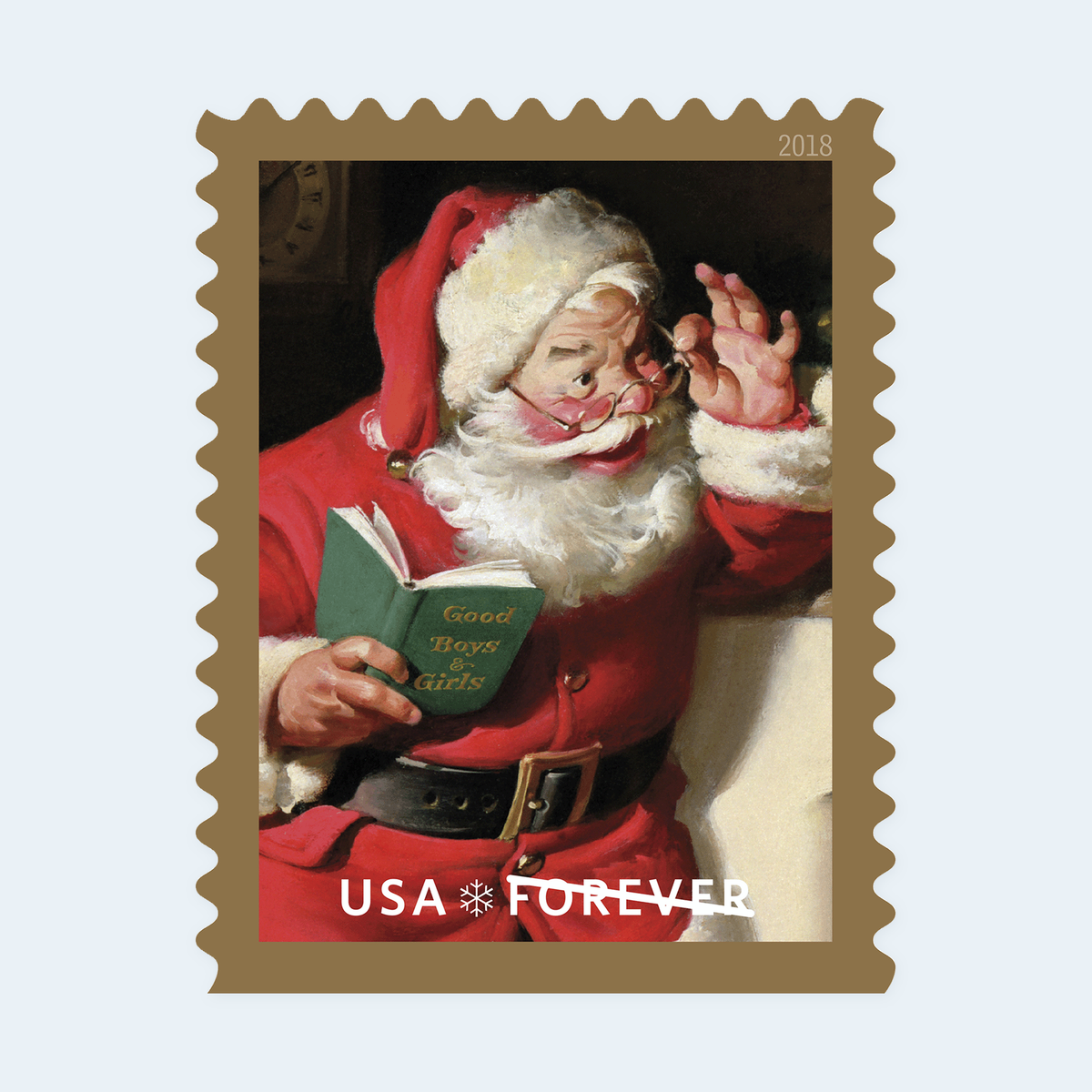 2018 Sparkling Holidays Forever Stamps: Self-Adhesive Booklet for First-Class Mail, product image 3