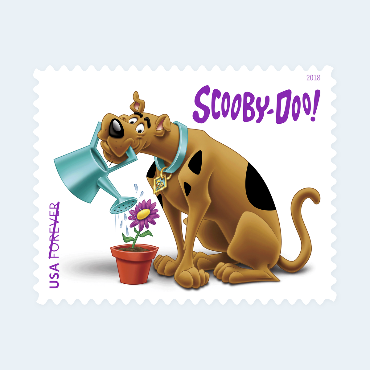 2018 Scooby-Doo! Forever Stamps: Self-Adhesive Sheet for First-Class Mail, product image 2