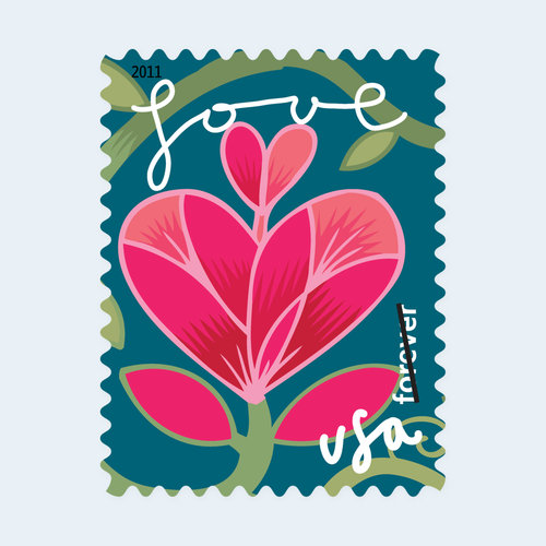 2011 Garden of Love Forever Stamps: Self-Adhesive Sheets for First-Class Mail, product image 2