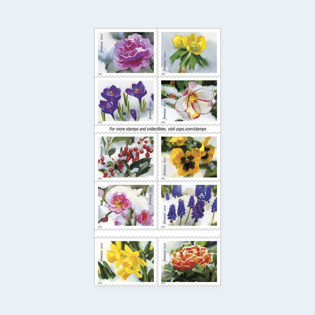2022 Snowy Beauty Forever Stamps: Self-Adhesive Booklets for First-Class Mail, product image 3