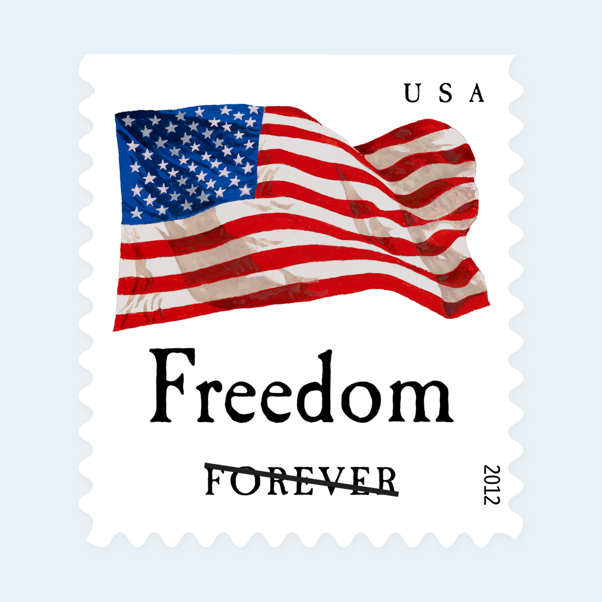 2012 Four Flags Forever Stamps: Self-Adhesive Booklet for First-Class Mail, product image 2