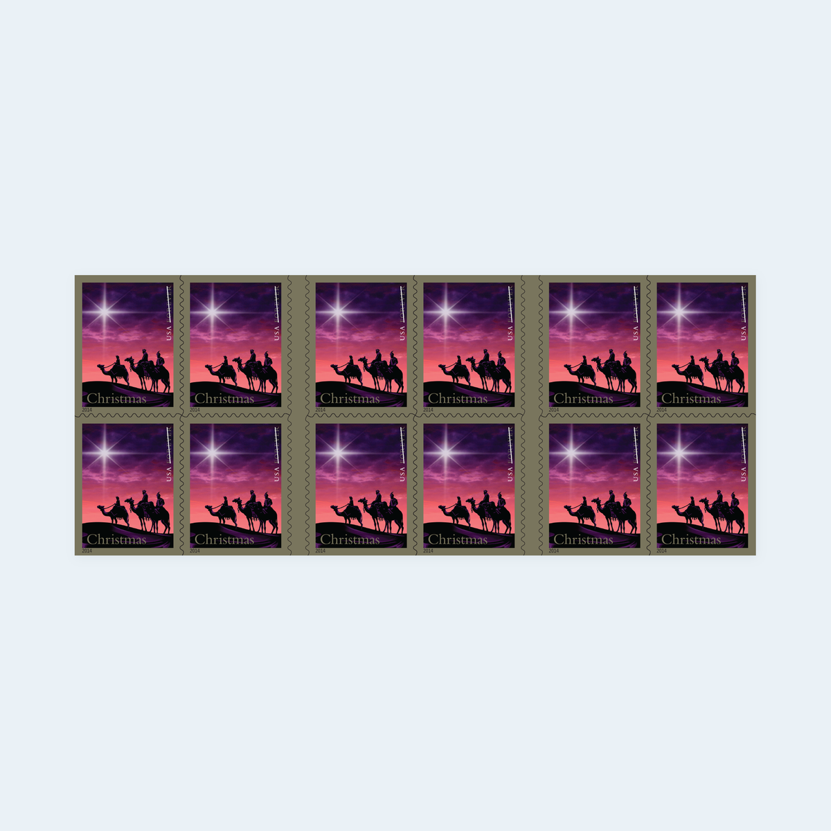 2014 Christmas Magi Forever Stamps: Self-Adhesive Booklet for First-Class Mail, product image 2