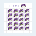 2010 Love Pansies in a Basket Postage Stamps: Self-Adhesive Sheet for Letter Mail, product image 1