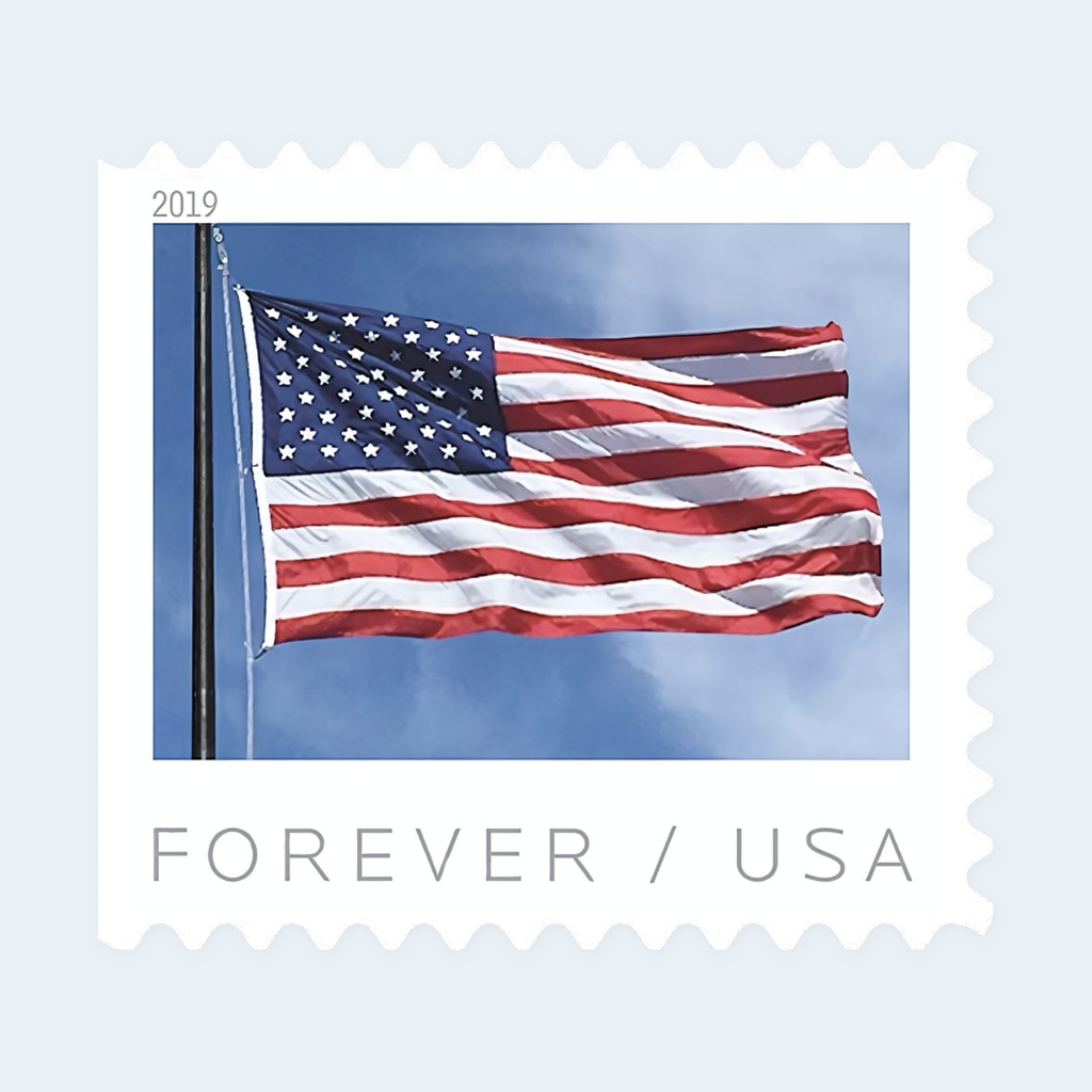 2019 U.S. Flag Forever Stamps: Self-Adhesive Booklet for First-Class Mail, product image 2