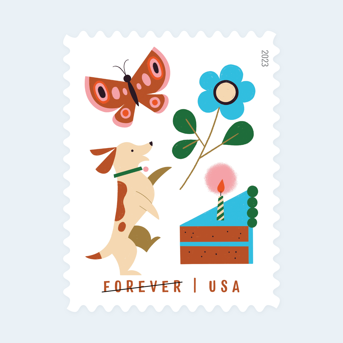 2023 Thinking of You Forever Stamps: Self-Adhesive Sheet for First-Class Mail, product image 3