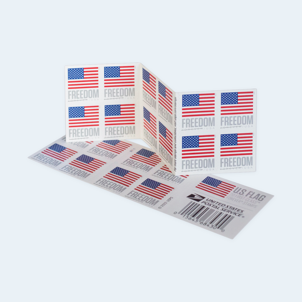 2023 U.S. Flag Forever Stamps: Self-Adhesive Booklet for First-Class Mail, product image 1