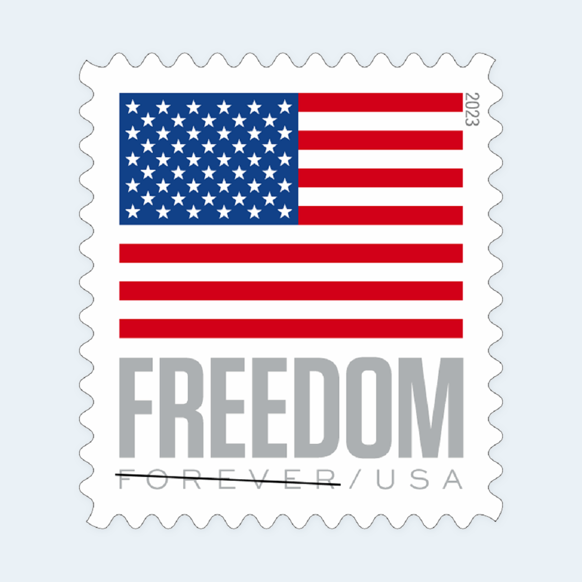 2023 U.S. Flag Forever Stamps: Self-Adhesive Booklet for First-Class Mail, product image 3