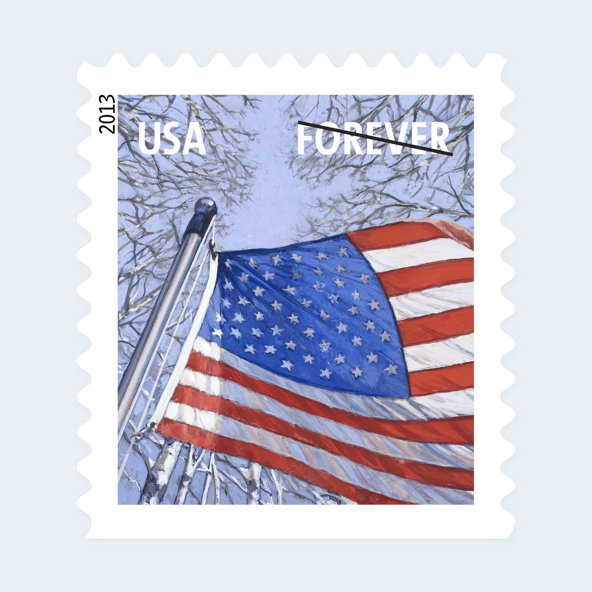 2013 A Flag for All Seasons Forever Stamps: Self-Adhesive Booklet for First-Class Mail, product image 3