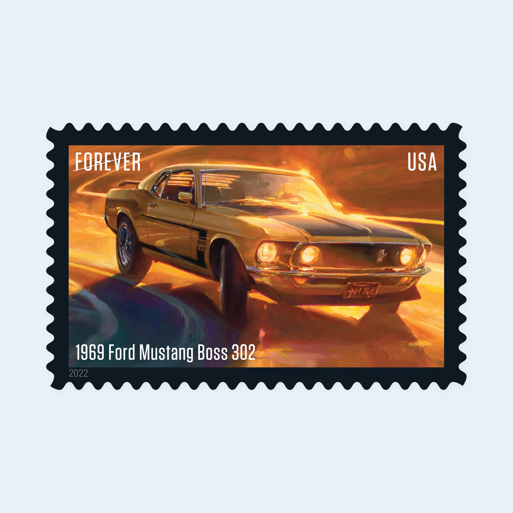 2022 Pony Cars Forever Stamps: Self-Adhesive Sheet for First-Class Mail, product image 3