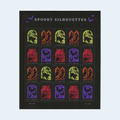 2019 Spooky Silhouettes Forever Stamps: Self-Adhesive Sheet for First-Class Mail, product image 1