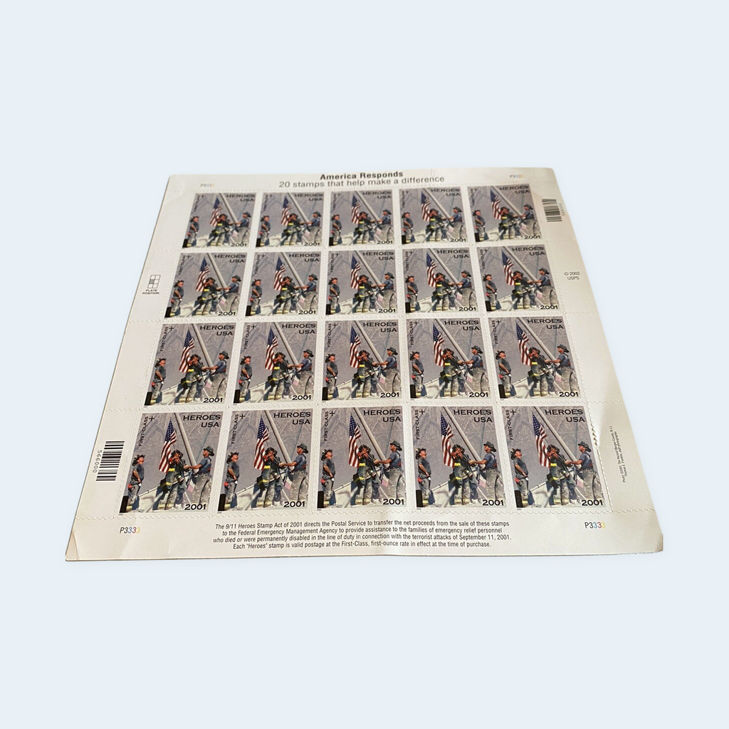 2002 Heroes of 2001 Semipostal Stamps: Self-Adhesive Sheet for Letter Mail, product image 2