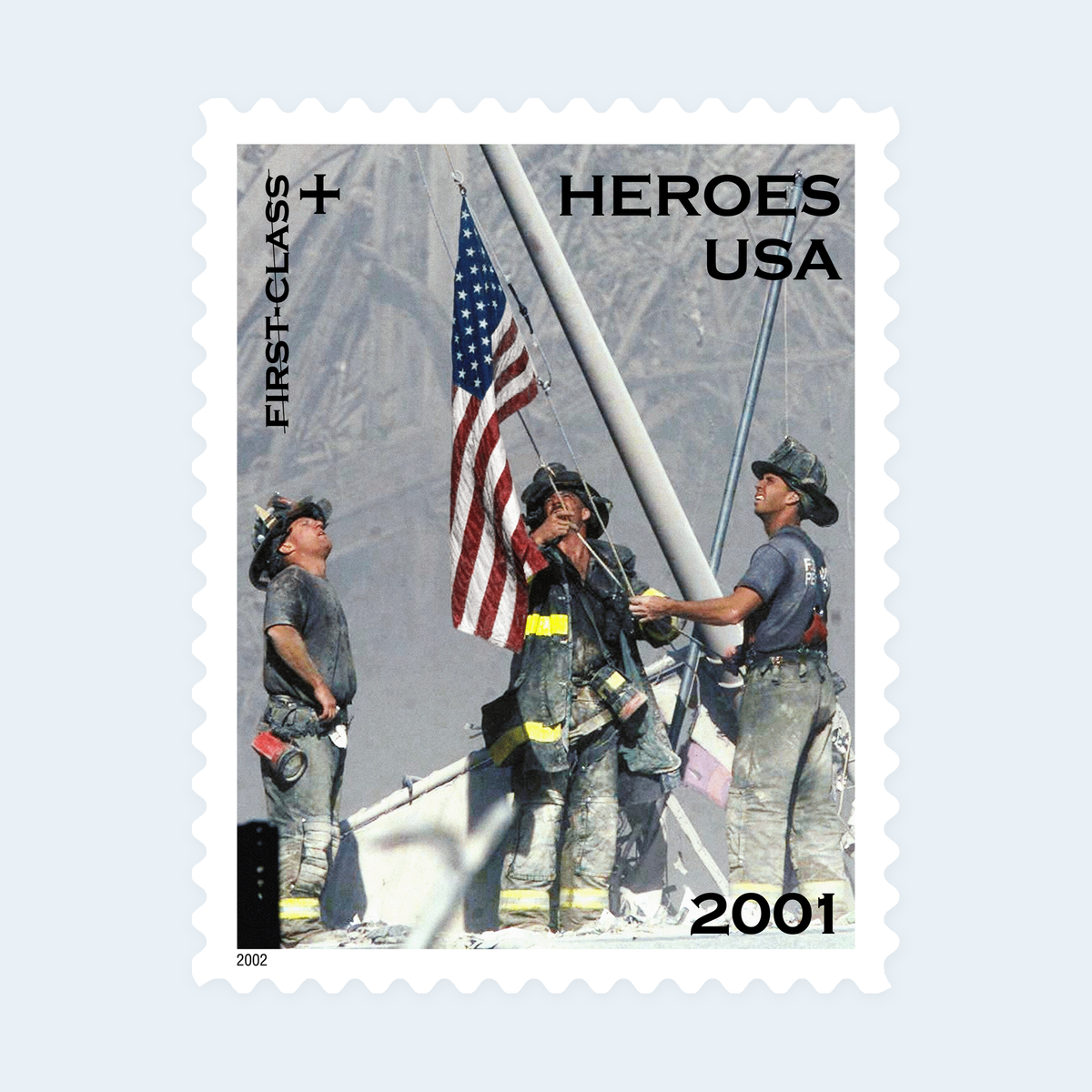2002 Heroes of 2001 Semipostal Stamps: Self-Adhesive Sheet for Letter Mail, product image 3