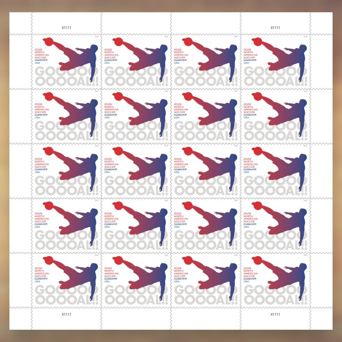 North American Soccer Forever Stamps, 2026 Sheet – Cards, Letters and Stamp Collecting