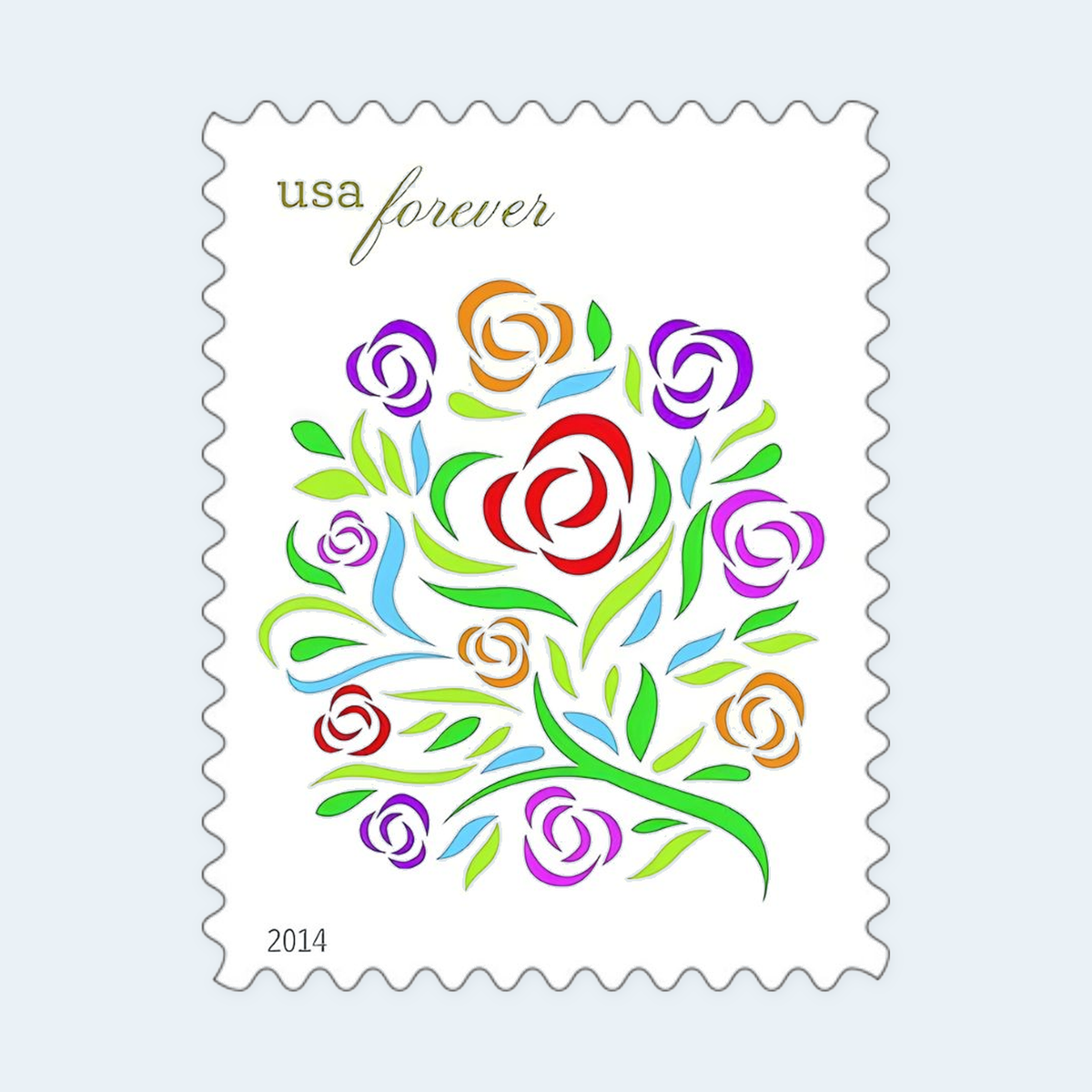 2014 Where Dreams Blossom Forever Stamps: Self-Adhesive Sheets for First-Class Mail, product image 2
