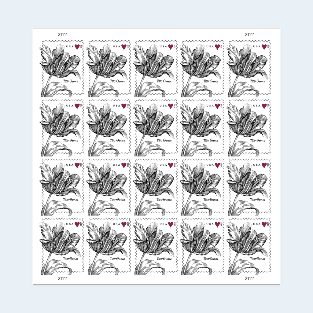 2015 Vintage Tulip Two-Ounce Stamps: Self-Adhesive Sheets for First-Class Mail, product image 1