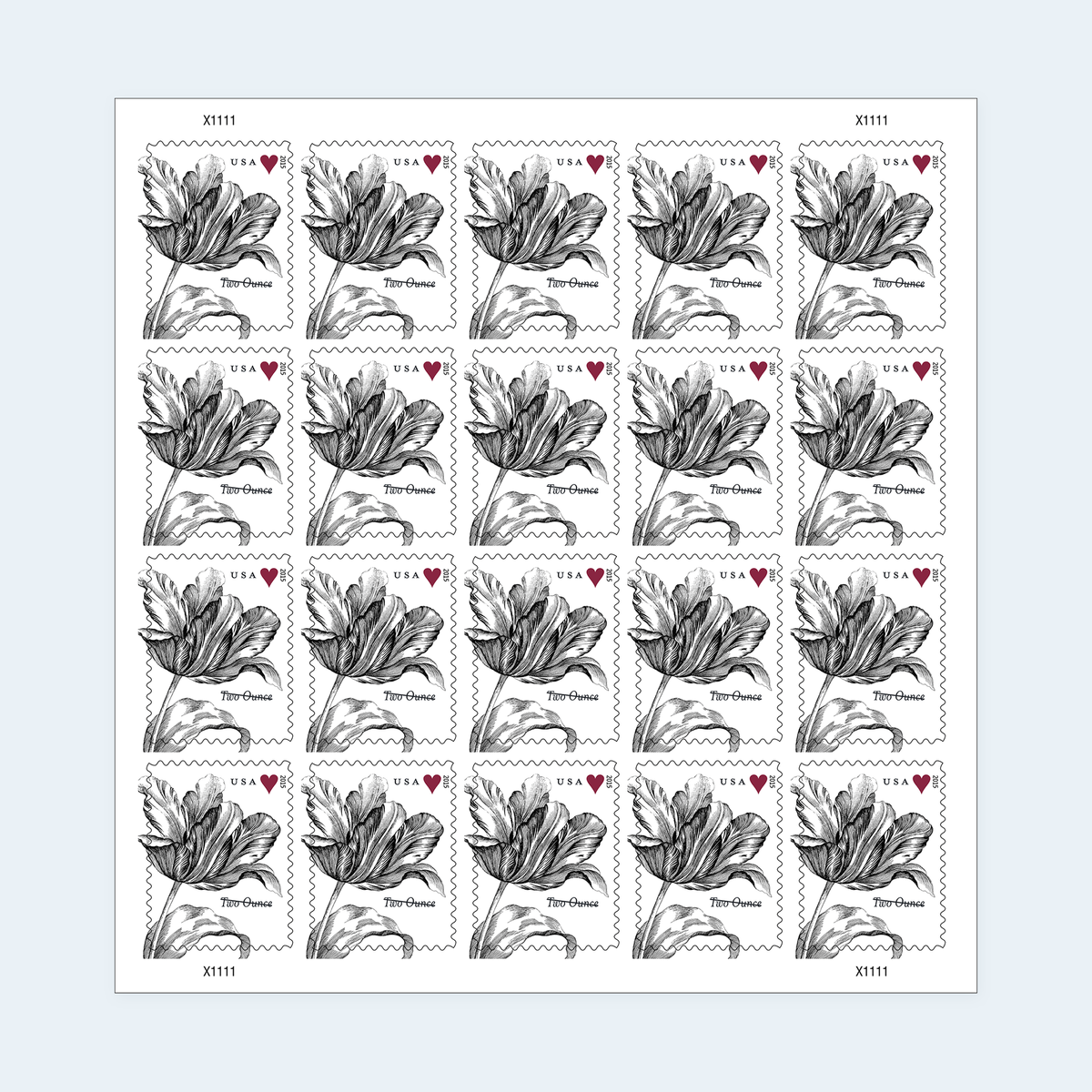2015 Vintage Tulip Two-Ounce Stamps: Self-Adhesive Sheets for First-Class Mail, product image 1