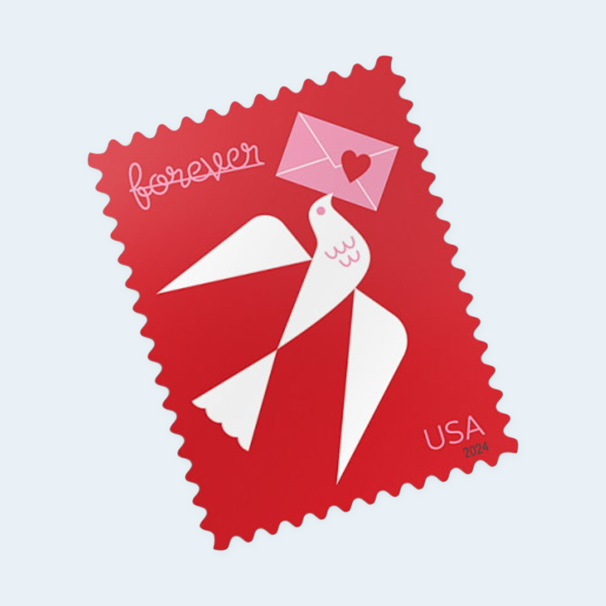 2024 Love Forever Stamps: Self-Adhesive Sheets for First-Class Mail, product image 3