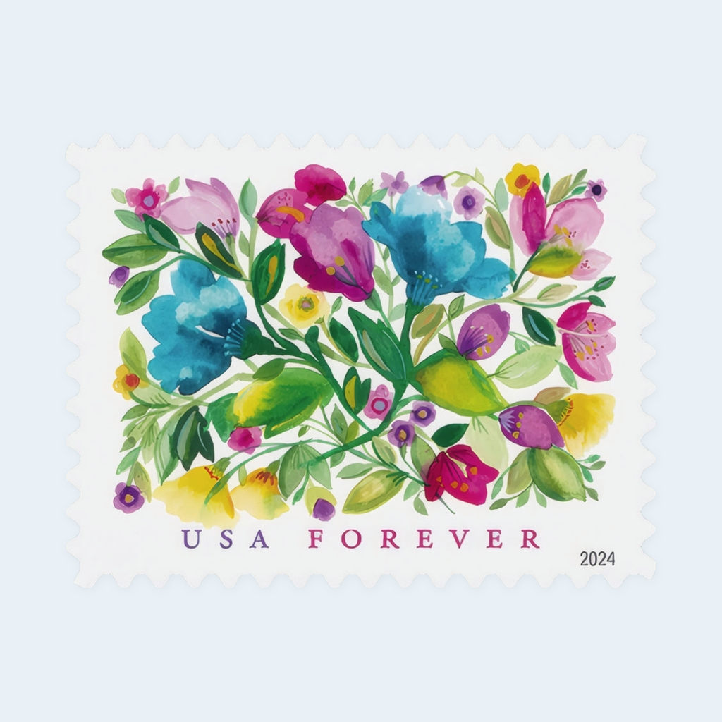 2024 Celebration Blooms Forever Stamps: Self-Adhesive Sheets for First-Class Mail, product image 2