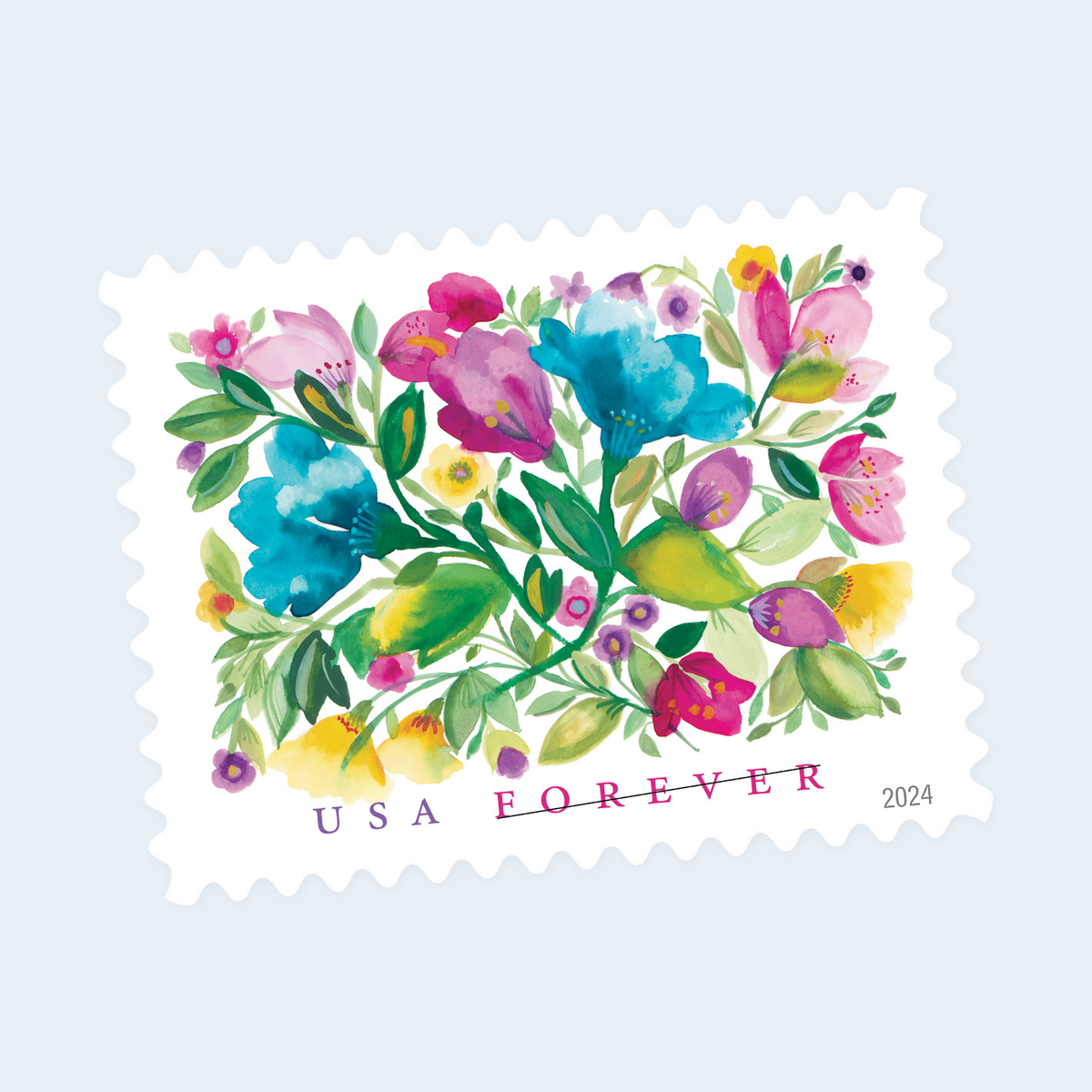 2024 Celebration Blooms Forever Stamps: Self-Adhesive Sheets for First-Class Mail, product image 3