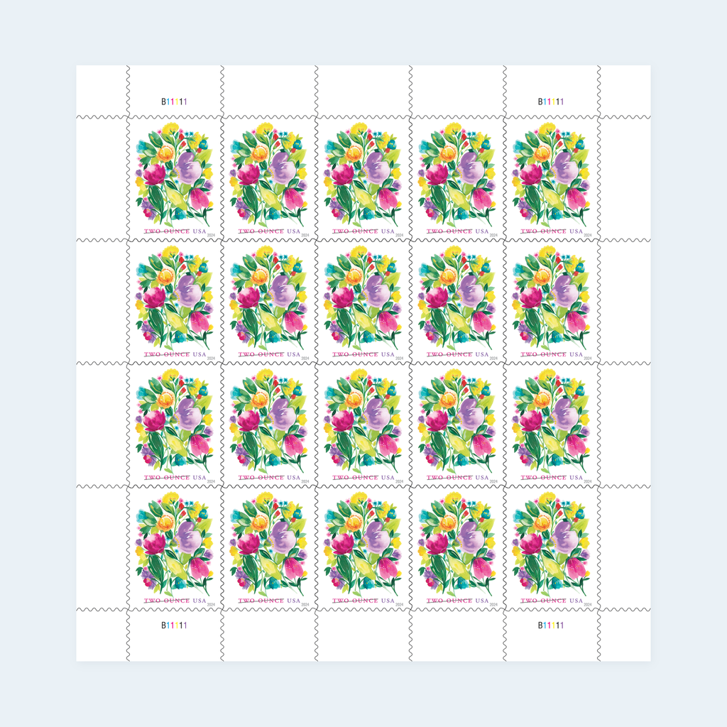 2024 Wedding Blooms Two-Ounce Stamps: Self-Adhesive Sheets for First-Class Mail, product image 1