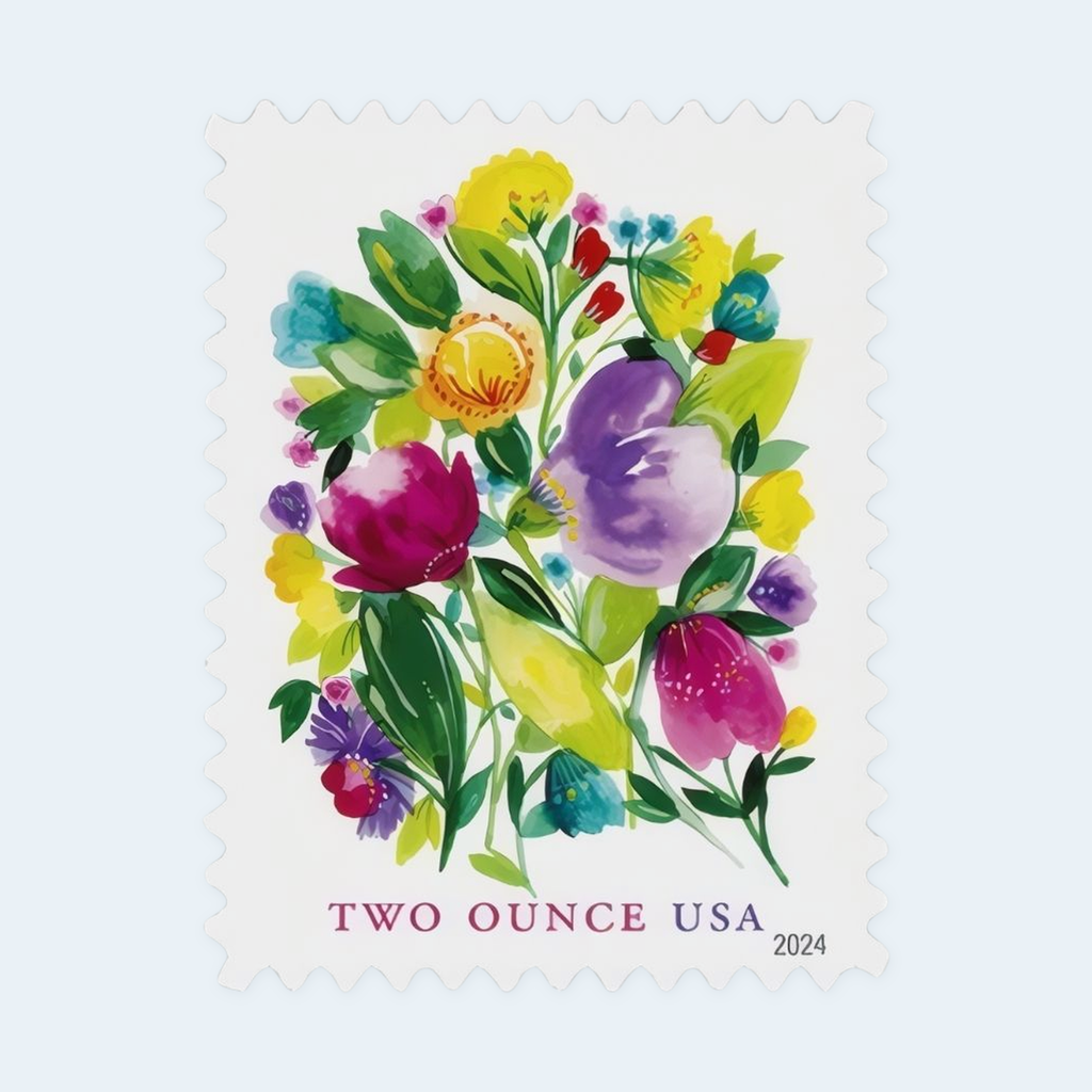2024 Wedding Blooms Two-Ounce Stamps: Self-Adhesive Sheets for First-Class Mail, product image 2