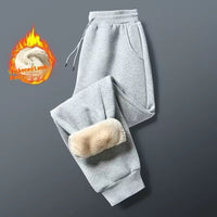 Mens Casual Loose-fitting Padded Jogger Sweatpants