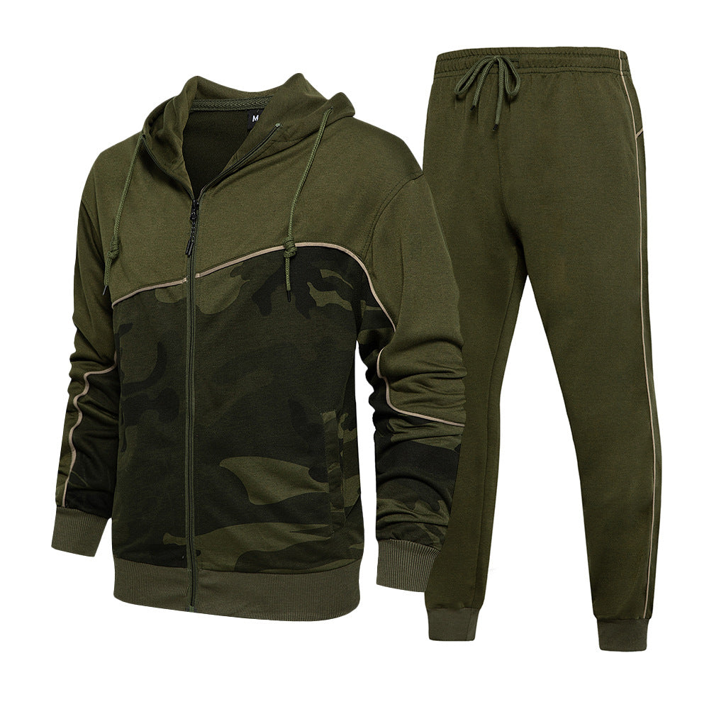 Camouflage Two-piece Youth Leisure Sports Suit