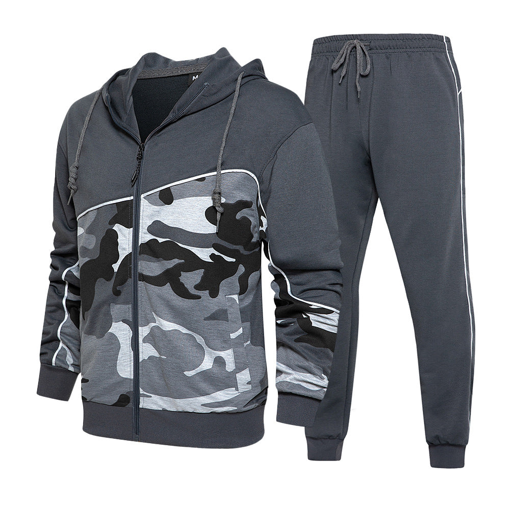Camouflage Two-piece Youth Leisure Sports Suit