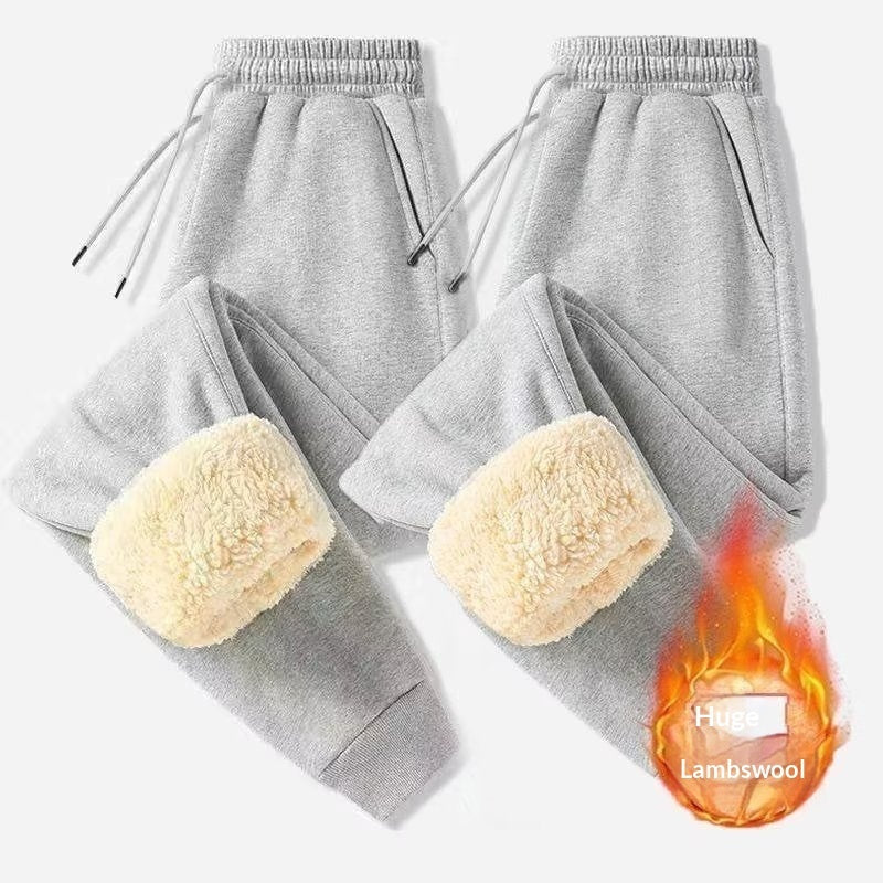 Mens Casual Loose-fitting Padded Jogger Sweatpants