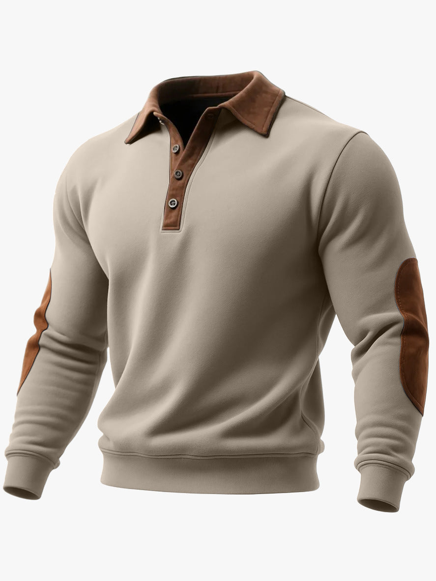 Mens European And American Ethnic-Style 3D Printed Half-Zip Hoodie