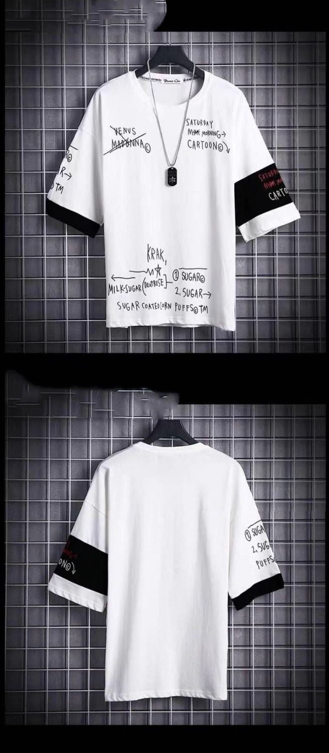 Men's Japanese Style 3/4 Sleeve Shirt