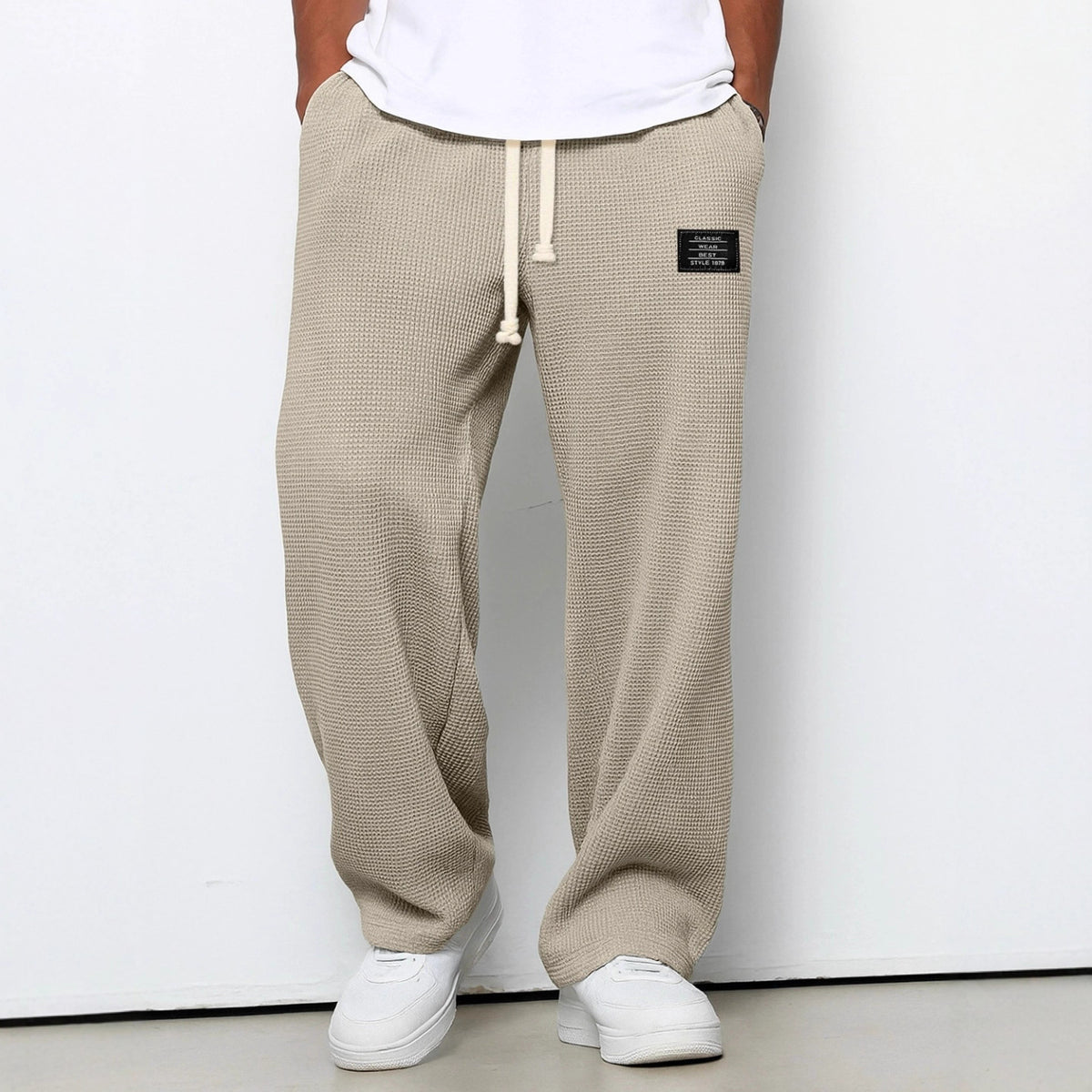 Men's Waffle Straight Pants