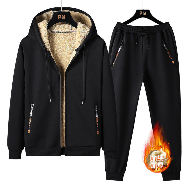 Plus Size Men's Suit Formal Two-Piece Set with Pants