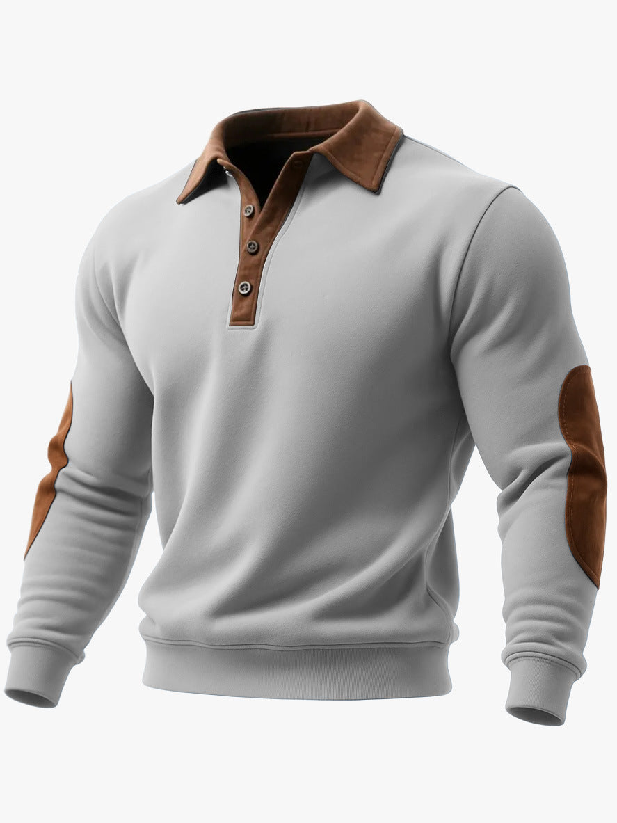 Mens European And American Ethnic-Style 3D Printed Half-Zip Hoodie